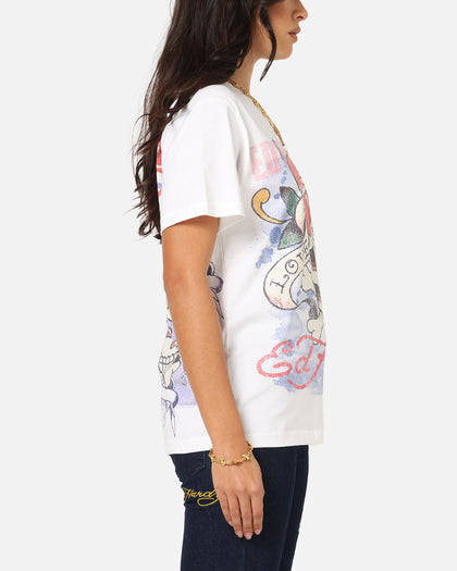 Ed Hardy Love Kills Slowly Vintage T-Shirt White