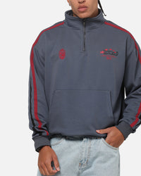 Carre Footie 1/4 Zip Crewneck Vintage Navy