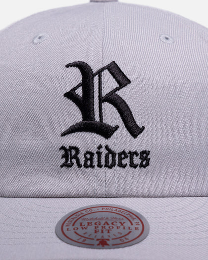 Mitchell & Ness Las Vegas Raiders 'Black Letter' Legacy Low Profile Snapback Smoke