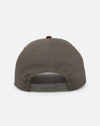 New Era Oakland Raiders 'Contrast Visor' Pre-Curved Golfer Snapback Moss/Maroon