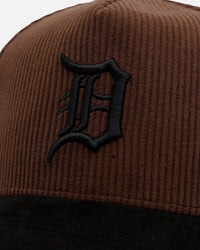 47 Brand Detroit Tigers 'Barren' Offside DT Corduroy Snapback Brown/Black