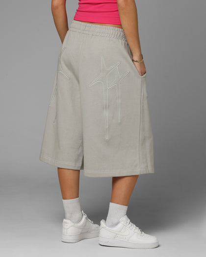 Loiter Destruct Sweat Shorts Grey