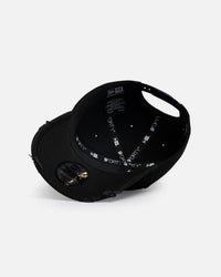 New Era New York Yankees 'Applique Distressed' 9FORTY A-Frame Snapback Black/White