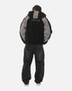 Carre Cream Sherpa Hood Zip Jacket Black