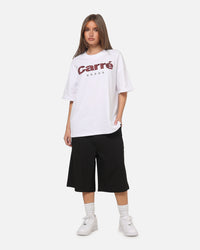 Carre Applique T-Shirt Solid White
