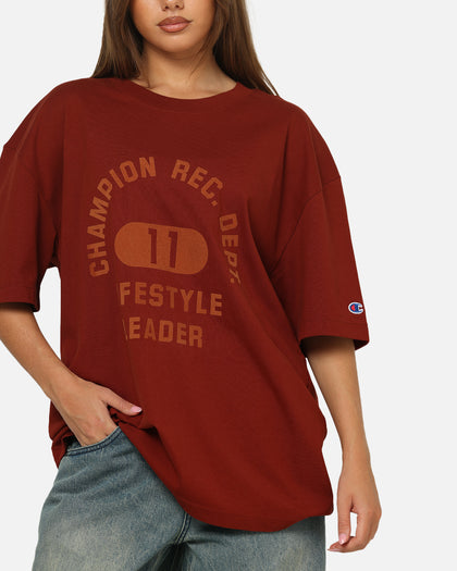 Champion Heritage Flocked Graphic T-Shirt Sumac