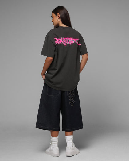 Loiter Cyber Logo T-Shirt Vintage Black
