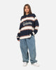 S Double Chain Stitch Long Sleeve Rugby Jersey Navy