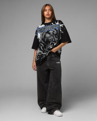 Loiter Airbrush Panther T-Shirt Black