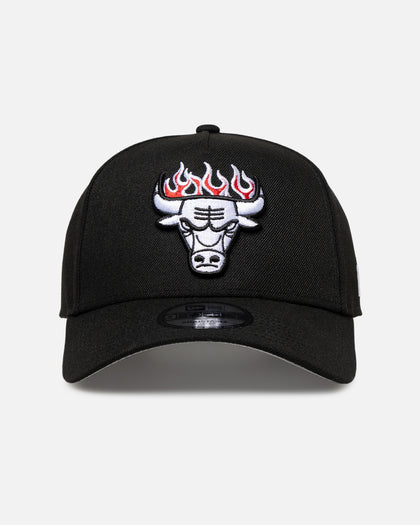 New Era Chicago Bulls 'Flame Logo' 9FORTY A-Frame Snapback Black