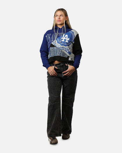 New Era Women's Los Angeles Dodgers Team Split Hoodie Blue/Grey