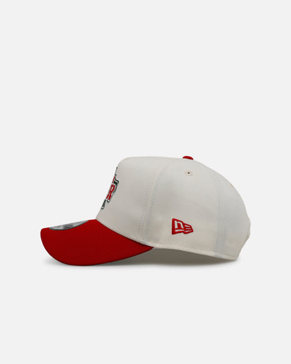 New Era Texas Rangers 'Strawberry' 9FORTY A-Frame Snapback Chrome/Red