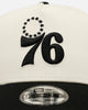 New Era Philadelphia 76ers 'Easy Chrome Black' 9FORTY A-Frame Snapback Chrome/Black