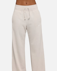 Nike Women's Sportswear Phoenix Fleece High Waisted Wide Leg Sweat Pants Lt Orewood Brown/Sail