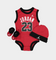 Jordan Infant Beanie Booties Onesie Set Gym Red