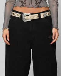 Ed Hardy Dragon Jorts Black