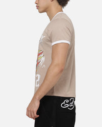 Ed Hardy Flame Skull Ringer T-Shirt Mushroom