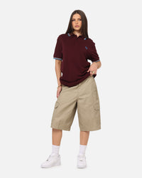 Fred Perry Twin Tipped Polo Shirt Oxblood