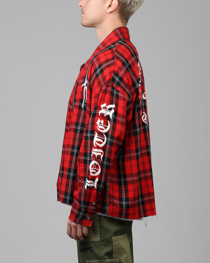 Loiter Kimono Flannel Red