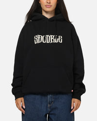 S Double Mid Block Fleece Hoodie Black