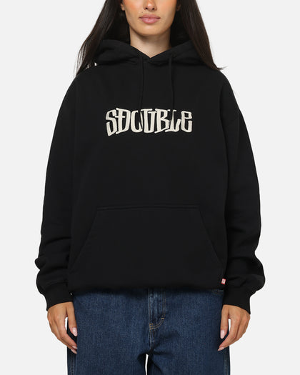 S Double Mid Block Fleece Hoodie Black
