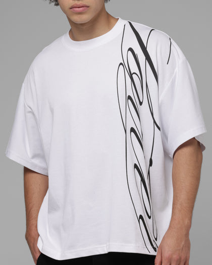Loiter Script T-Shirt White