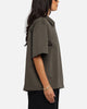 Carre Workwear Zip Up Shirt Khaki