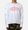 Loiter Hardcore Layered Long Sleeve T-Shirt Grey/White