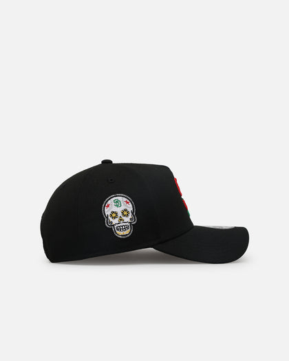 New Era San Diego Padres 'Sugar Skull Side Patch' 9FORTY A-Frame Snapback Black/Red/Green