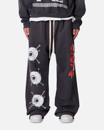 MNML Ultra Baggy Enemy Sweatpants Washed Black