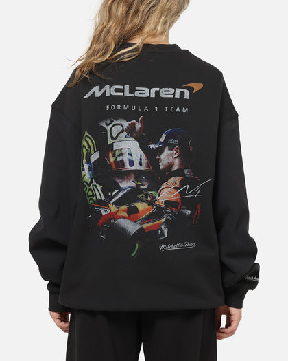 Mitchell & Ness X Mclaren Lando Norris Signature Crewneck Washed Black