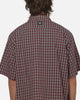 Worship Catharsis Box Crop Shirt Red Check