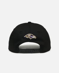 New Era Baltimore Ravens 'Upside Down Logo' 9FORTY A-Frame Snapback Black