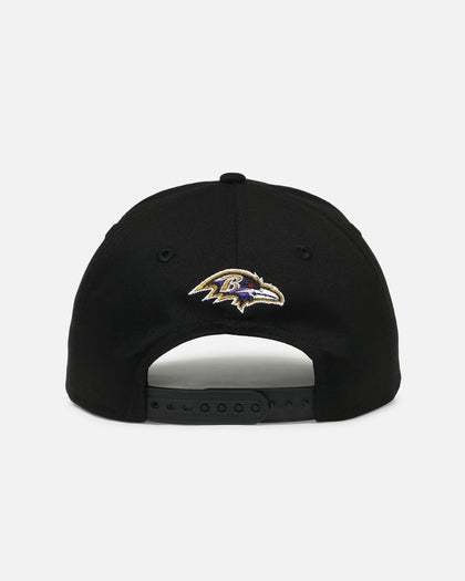 New Era Baltimore Ravens 'Upside Down Logo' 9FORTY A-Frame Snapback Black