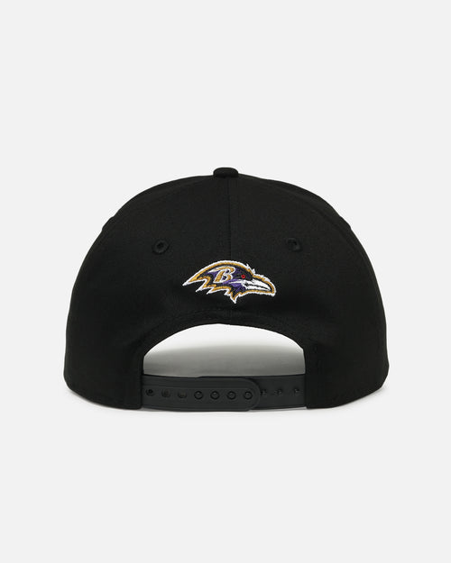 New Era Baltimore Ravens 'Upside Down Logo' 9FORTY A-Frame Snapback Black