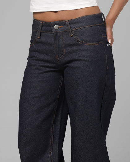 Loiter Women's Low Waisted Baggy Denim Jeans