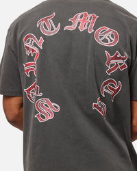 Saint Morta Worldwide Boxy T-Shirt Black Wash