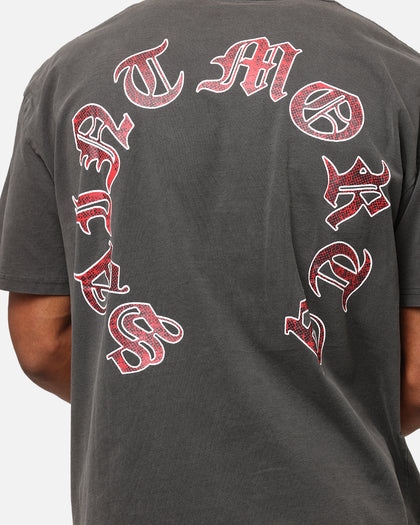 Saint Morta Worldwide Boxy T-Shirt Black Wash