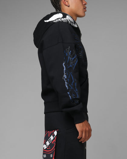 Loiter Marvel Venom Zip Through Hoodie Black