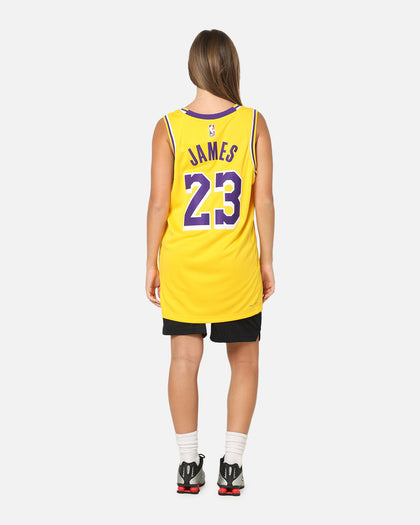 Nike Los Angeles Lakers Lebron James Dri-FIT Swingman Jersey Amarillo