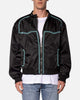 MNML Turquoise Studded Snap Jacket Black