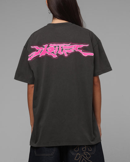 Loiter Cyber Logo T-Shirt Vintage Black
