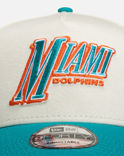 New Era Miami Dolphins "NFL 26 AU Two Tone Chrome" 9Forty A-Frame Snapback Official Team Colours