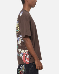 Ed Hardy Serpent T-Shirt Washed Brown
