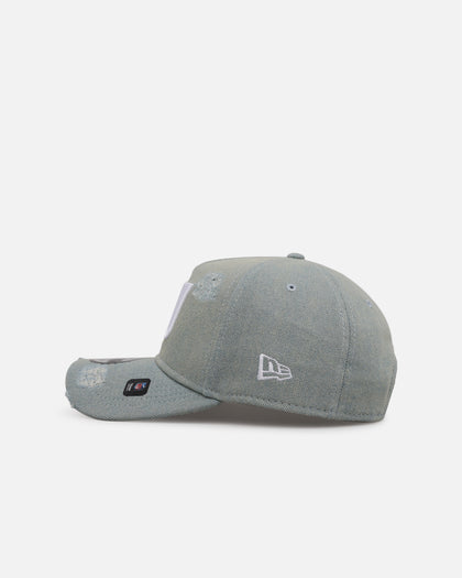 New Era New York Giants 'Distressed Denim' 9FORTY A-Frame Snapback Light Wash Denim