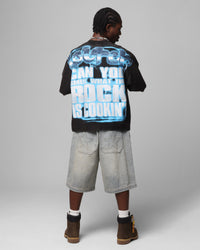 Loiter X WWE The Rock Vintage T-Shirt Vintage Black