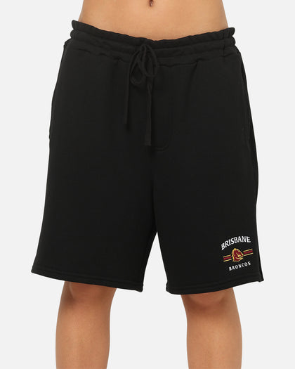 Bleacher Athletic Brisbane Broncos NRL 1908 Track Shorts Black