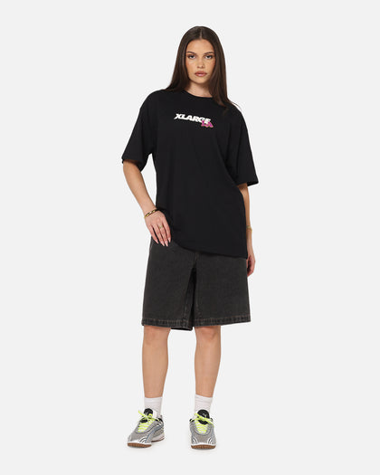 X-Large Flowers T-Shirt Black