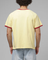 Loiter Bounty Hunter Ringer T-Shirt Yellow