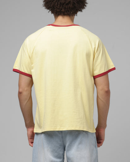 Loiter Bounty Hunter Ringer T-Shirt Yellow